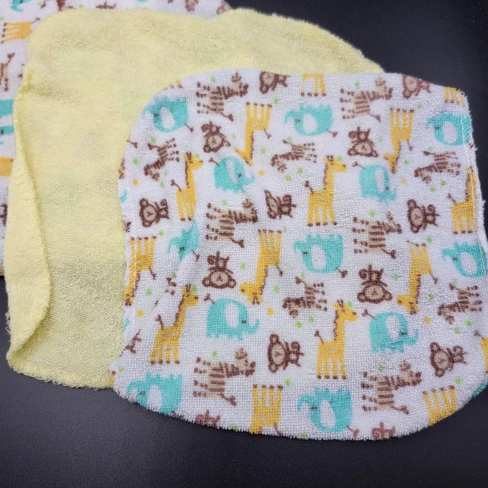 5‎ Baby Wash Cloths Verious Patterns